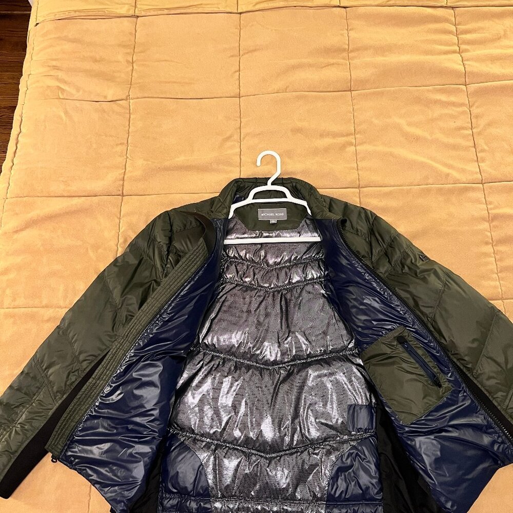 Michael Kors Down Fill Puffer Jacket Green / Large - Picture 7 of 7